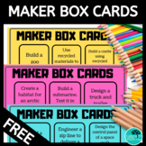Maker Space Cards - STEM Challenges Distance Learning
