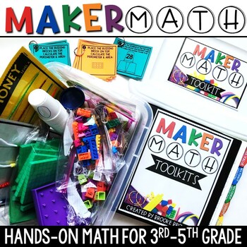 Preview of Maker Math {Hands-on Small Group Math and Math Centers for 3rd-5th Grade}
