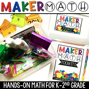 Preview of Maker Math {Hands-on Small Group Math and Math Centers for K-2nd Grade}