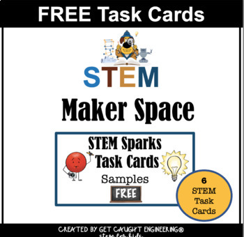Preview of Maker Space Task Cards Freebie
