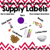 Maker Space and Classroom Supply Labels