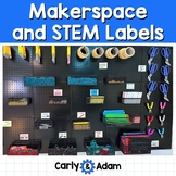 Makerspace STEM Supplies Labels EDITABLE (80 Makerspace La