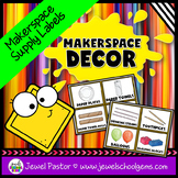 MakerSpace and STEM Classroom Decor | MakerSpace Supply Labels