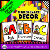MakerSpace and STEM Classroom Decor STEAM Alphabet Posters