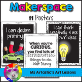Makerspace: 11 Posters for the Classroom, STEAM Decor