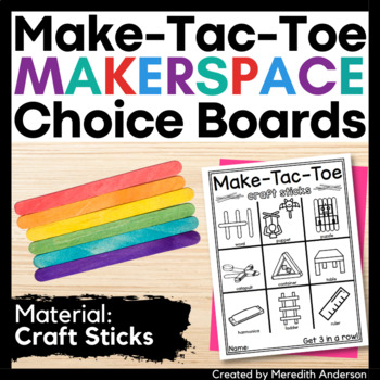 Preview of Makerspace Activities for Craft Sticks