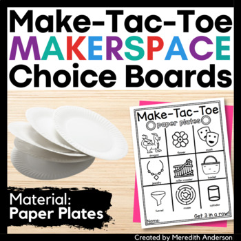 Preview of Makerspace Activities for Paper Plates