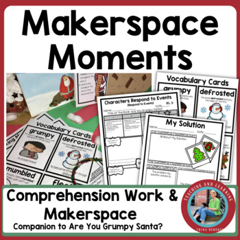 Preview of Makerspace Activity Are You Grumpy Santa Christmas READ ALOUD & Christmas Craft