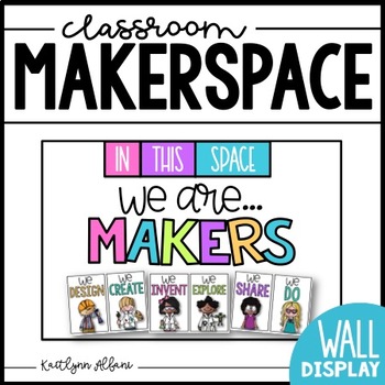 Preview of Makerspace Inspirational Wall Art Poster Set (STEM)