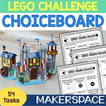 Preview of Makerspace: Lego Challenge Choice-board STEM