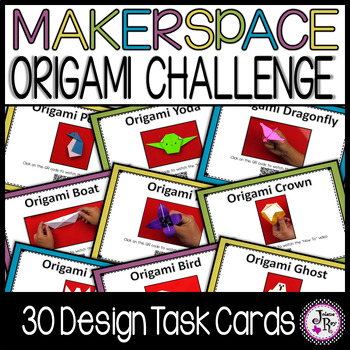 Preview of Makerspace: Origami Challenge Task Cards