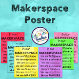 Makerspace Posters {Makerspace or STEM Lab Signs on Watercolor}