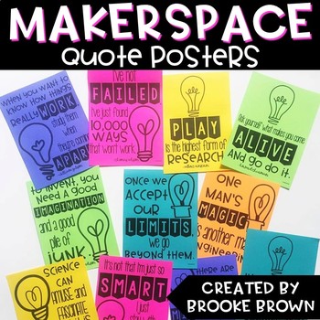 Preview of Makerspace Quote Posters