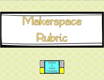 Preview of Makerspace Rubric