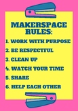 Makerspace Rules Poster