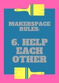 Makerspace Rules Poster - Help Each Other