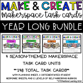 STEM Makerspace Task Card Activities Bundle | Spring Summe