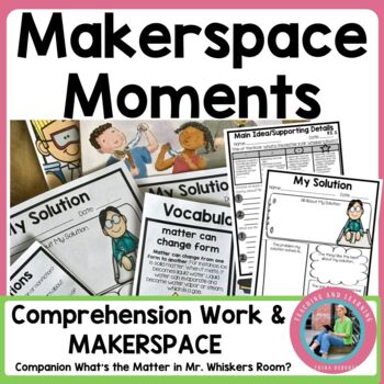 Preview of STEAM Makerspace Story Stations Easy STEM Activities & No Prep STEM Challenges