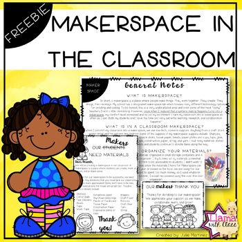 Preview of Makerspace in the Classroom Free