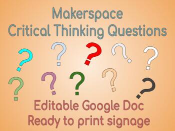 Preview of Makerspace or STEM Lab questions