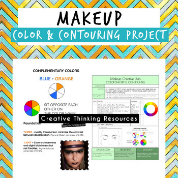 Preview of Makeup Creative Uses COLOR THEORY & CONTOURING PROJECT