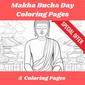 Preview of Makha Bucha Day Coloring Pages