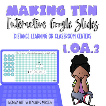 Preview of Making 10 1.OA.3 Google Slides Google Classroom