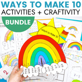 Rainbow to 10 Craft & Friends of 10 Math Center Activities