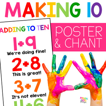 Preview of Making 10 Chant | Math Poster | Friends of Ten