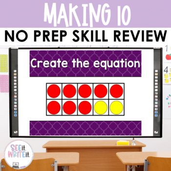 Preview of Making 10 Activity | Math Center | How Many More to 10