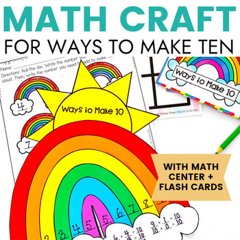 Preview of Making 10 Math Craft - Ways to Make 10 Rainbow with Friends of Ten