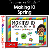 Making 10 Spring Teacher vs Student Game