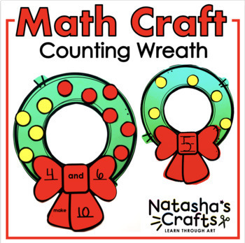 Preview of Make 10 Number and Pattern Wreath Craft