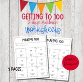 Making 100 Using Addition, 3rd Grade Math Worksheets, Missing Numbers