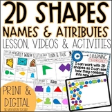Making 2D Shapes Worksheets | Geometry Lesson Plans, Activ