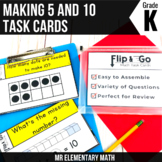 Making 5 and 10 Task Cards Kindergarten Math Centers