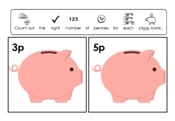 Preview of Making Amounts of Money- Piggy Banks