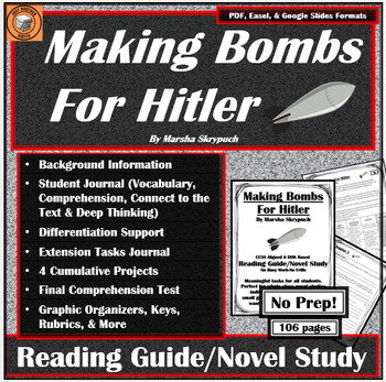 Preview of Making Bombs For Hitler | Reading Guide | Book / Literature Novel Study | FULL