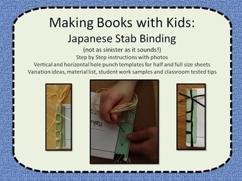 Preview of Making Books with Kids: Japanese Stab Binding (not as sinister as it sounds!)