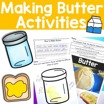 Preview of Making Butter Activities How to Make Butter States of Matter Colonial
