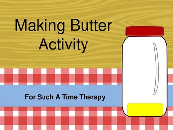 Preview of Making Butter Activity