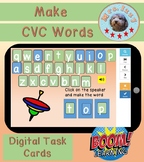 Boomcards - Make CVC Words- Boom Cards for Distance Learning