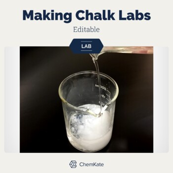 Preview of Stoichiometry Lab and Limiting Reactant Making Chalk Labs Percent Yield editable