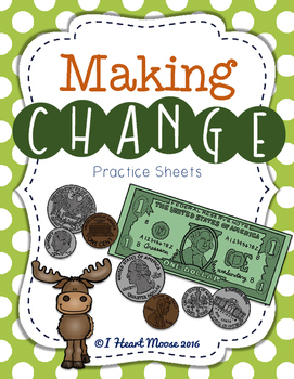 Preview of Making Change Practice Sheets