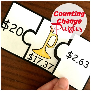 Preview of 2.MD.C.8 | Making Change Puzzles | Money | Grades 2 - 3