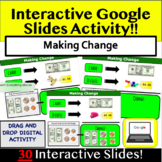 Making Change REAL pictures Google Slides Money Math