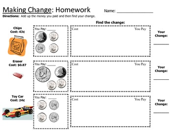 counting money making change worksheet by wish i was