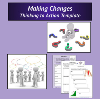 Preview of Making Changes ppt - Thinking to Action Template - Agency & Action - SEL