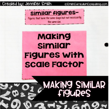 Preview of Introduction to Similar Figures Lesson Interactive Notebooks