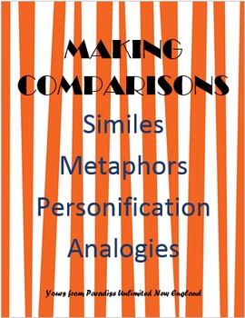 Preview of Comparisons with Similes, Metaphors, Personification & Analogies Gr. 9-12